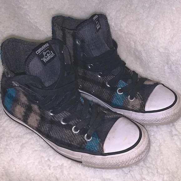 Converse Shoes Converse Woolrich Plaid High Tops Poshmark